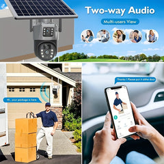 4MP Solar Powered Security Camera – 2.4K Resolution with Pan-Tilt by Snagg An Outdoor Camera