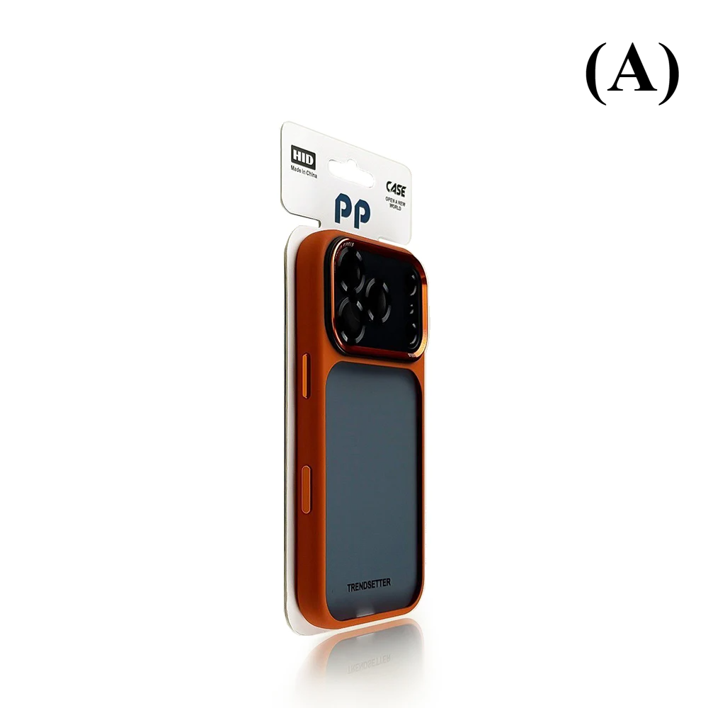 Shockproof Shield Matte Transparent Phone Case - For iPhone 17 Series - A - Orange / iPhone17 Pro Max - Cases & Covers