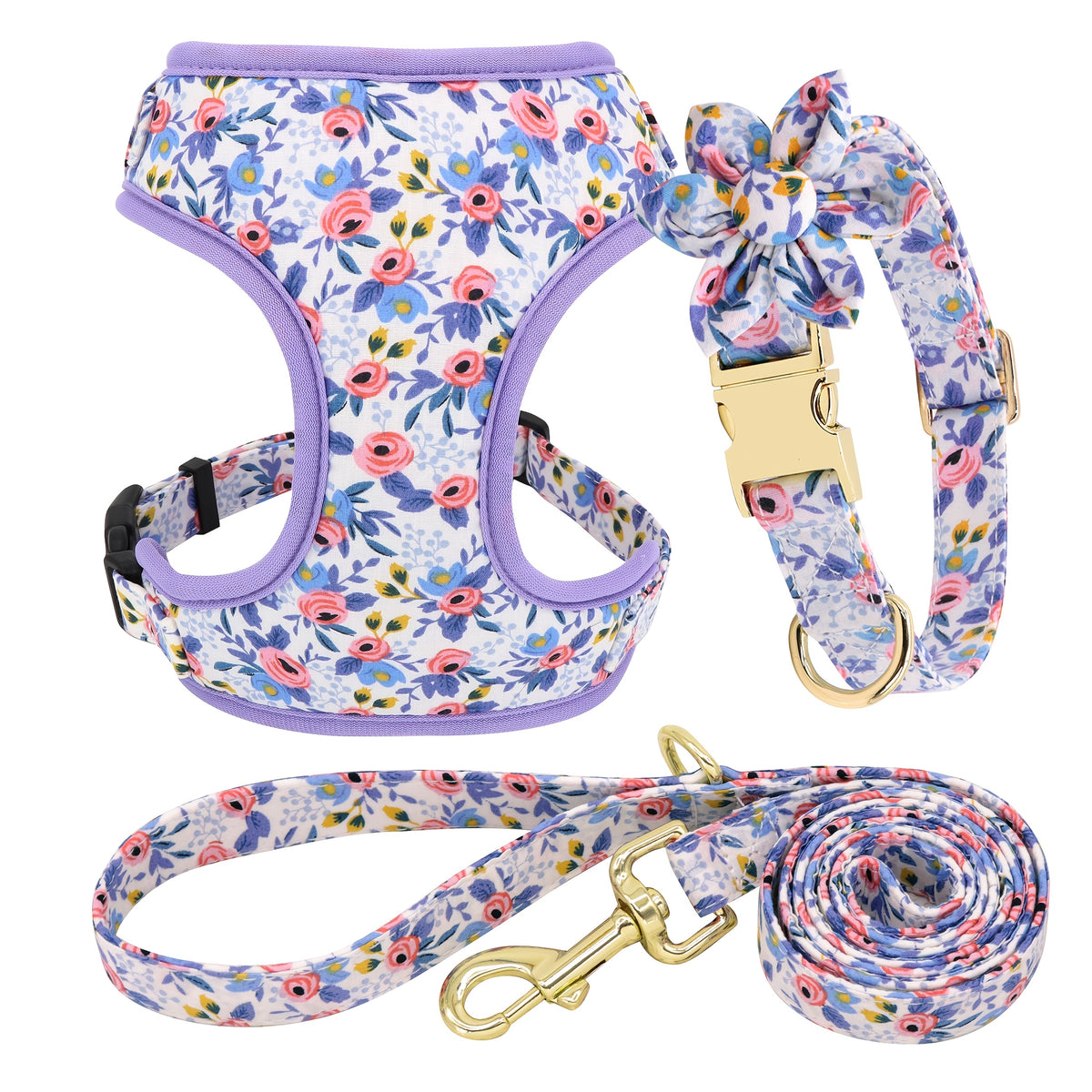 Pet Print Chest Harness 3-in-1 Set by Snagg A Harness