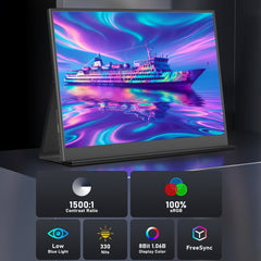 14" Portable Gaming Monitor — 2K QHD 2560×1440 IPS