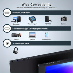 17.3" Portable Gaming Monitor - 1080P FHD IPS