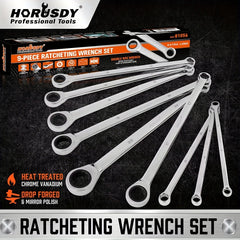 9-Piece Extra Long Ratchet Spanner Set