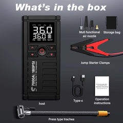5 in 1 Car Jump Starter with Air Compressor by Snagg A Jump Starter