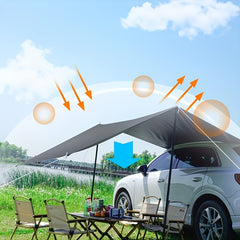 Portable SUV & Truck Roof Tent Sunshade by Snagg A Canopy Tent