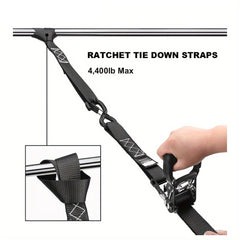 4pcs Heavy Duty Ratchet Straps by Snagg A Ratchet Strap