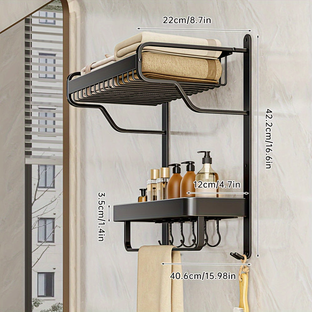 Modern Wall-Mounted Towel Rack by Snagg A Rack