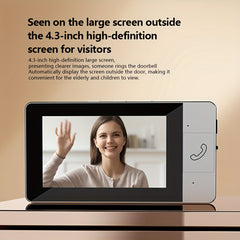 Wireless Doorbell Camera with 10.9cm HD Display by Snagg A Doorbell Camera