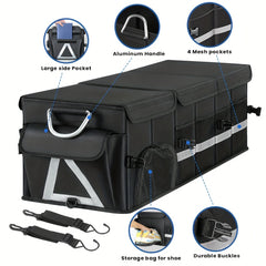 Large Capacity Car Trunk Organizer with Lid by Snagg A Storage Box