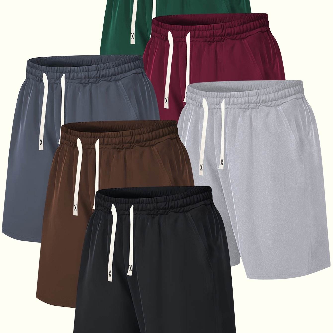 6pcs Men’s Summer Casual Jean-Style Shorts - SnaggIt