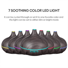 500ml Wood Grain Ultrasonic Aroma Diffuser & Humidifier