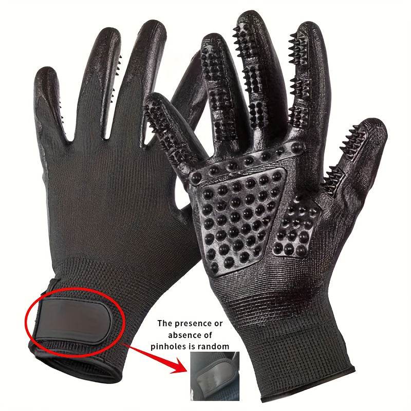 3x Pair Pet Grooming Gloves - SnaggIt