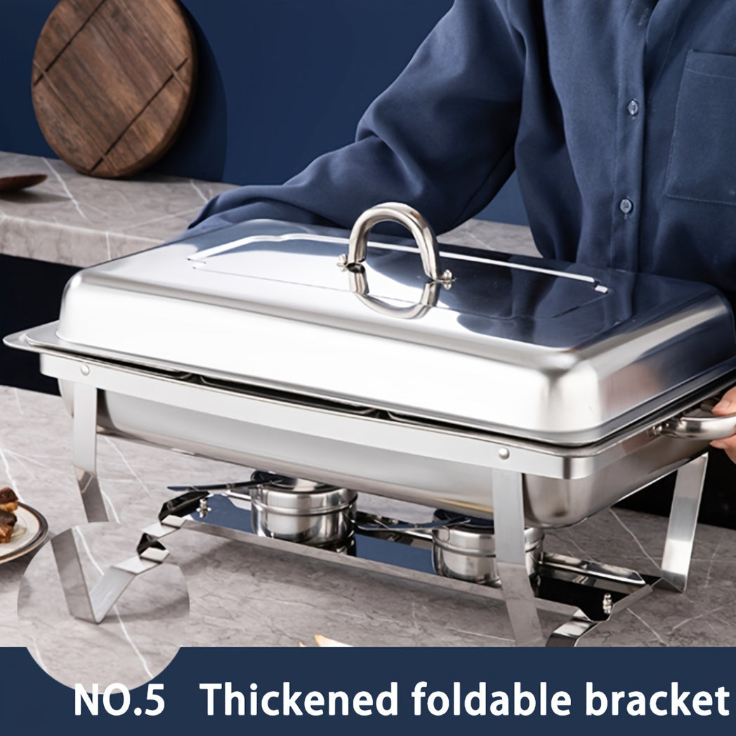 Stainless Steel Buffet Chafing Dish Set by Snagg A Insulated Stove