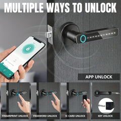 5 in 1 Smart Fingerprint Door Lock by Snagg A Smart Door Lock