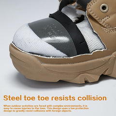 Men's High Top Work Boots with Steel Toe Protection by Snagg A Safety Shoes