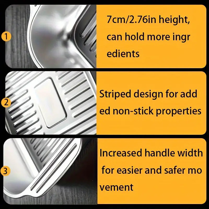 Oversized Heavy Duty Stainless Steel Bakeware with Lid by Snagg A Bakeware