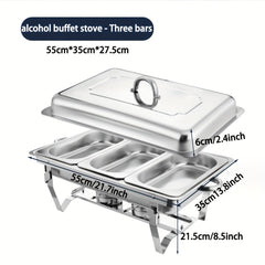 Stainless Steel Buffet Chafing Dish Set by Snagg A Insulated Stove