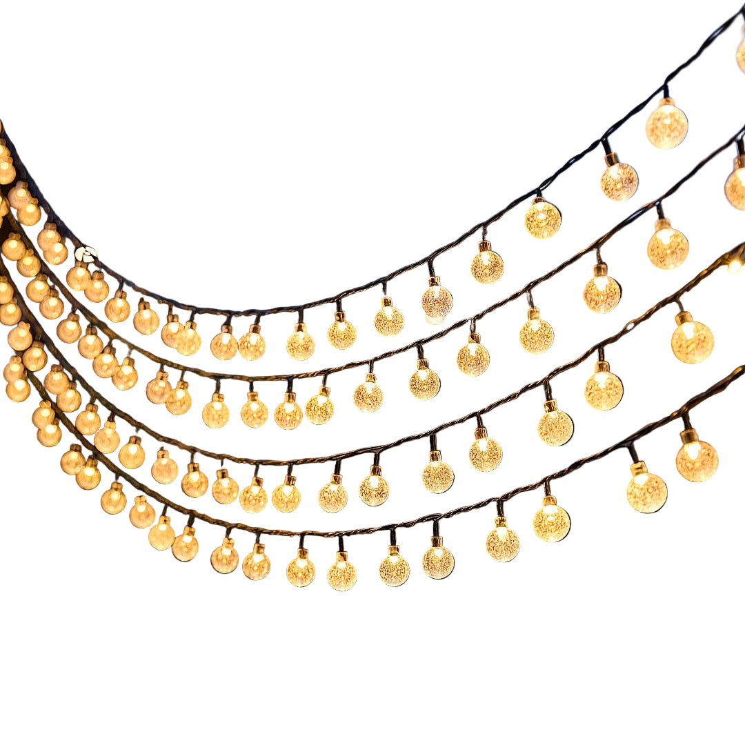 3 Pcs Of Solar Bubble Ball String Lights – 14 M Each by Snagg An Outdoor Light