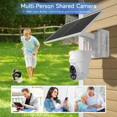 2 Pack 1080P Solar Powered Security Cameras by Snagg An Outdoor Camera