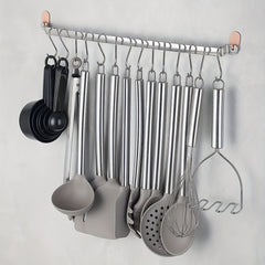 39pcs Stainless Steel & Silicone Cookware Set by Snagg A Utensil