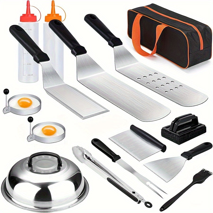 15pcs Outdoor BBQ Griddle Accessories Kit by Snagg A BBQ Tool Set