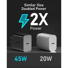 45W USB-C Super Fast Charger - With 2m USB-C to USB-C Cable