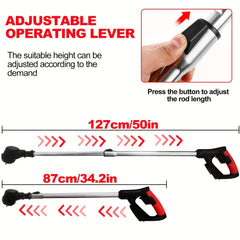 Cordless 21V Lawn Trimmer with Wheels
