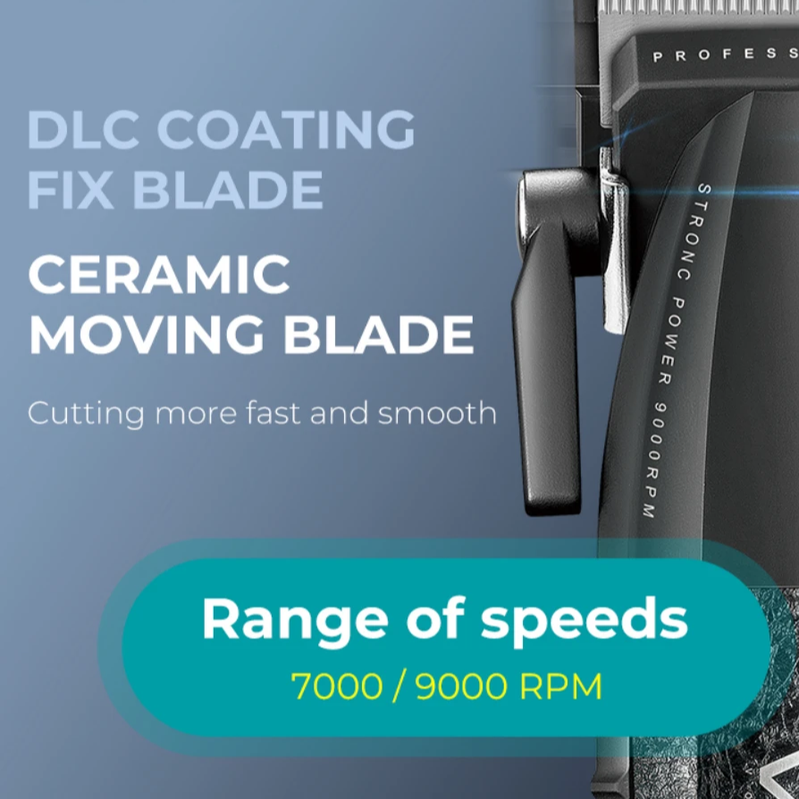 Professional 9000 RPM Barber Suite – Dual Machine Precision Set with Integrated Fine Tuning & High Capacity Lithium Power