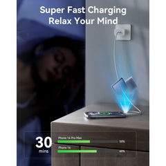 20W USB-C Fast Charger 3 Pack - With to Cable - White - Charging Hubs