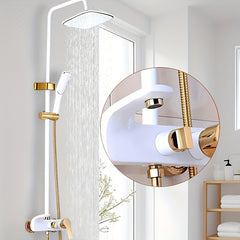 Vintage Gold & Black Shower System by Snagg A Shower Head