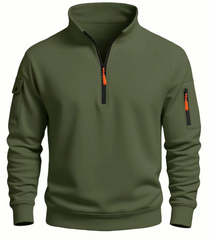 Men’s High-Neck Performance Sweatshirt | 2026 Autumn/Winter Half-Zip Windproof Top