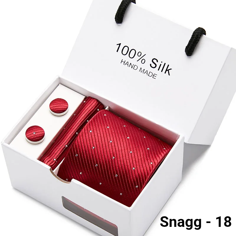 Luxury Silk Paisley Tie for Men — Extra-Long Woven Jacquard Necktie Suits & Weddings - Snagg - 18 - Others In Fashion