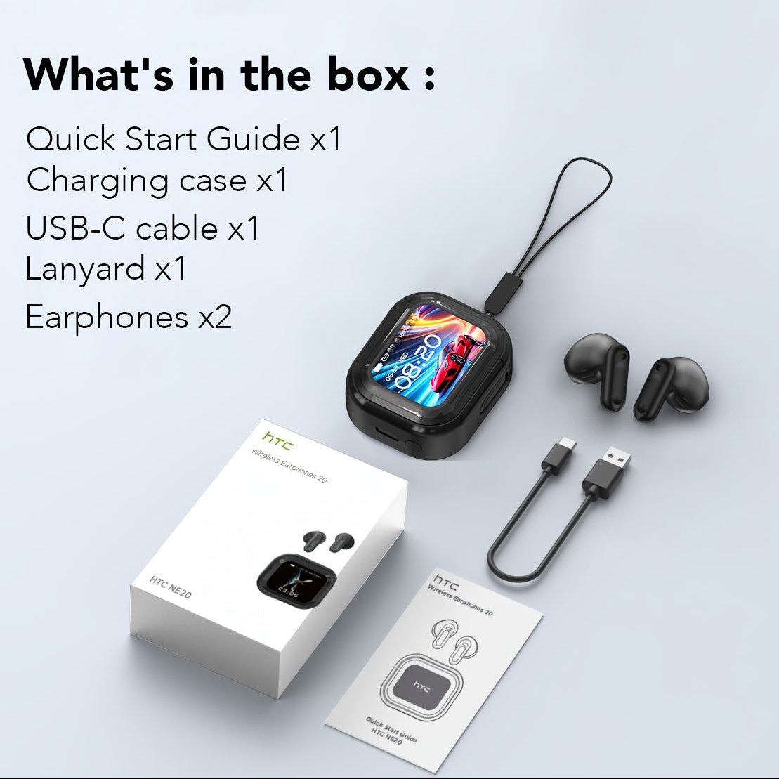 Wireless TWS Earbuds | LED Display In-Ear Headphones with 131-Language Translation & Mic by Snagg An EarBud