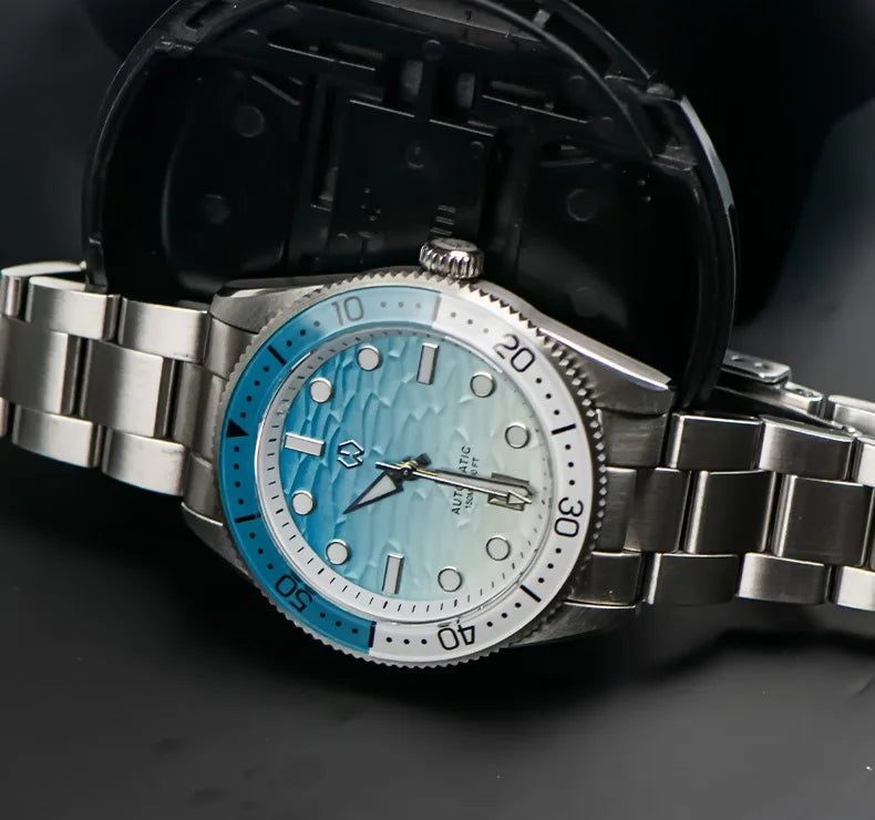 Ocean Blue Automatic Diver’s Watch – Sapphire Glass | 150M Water Resistance - Men’s Watches