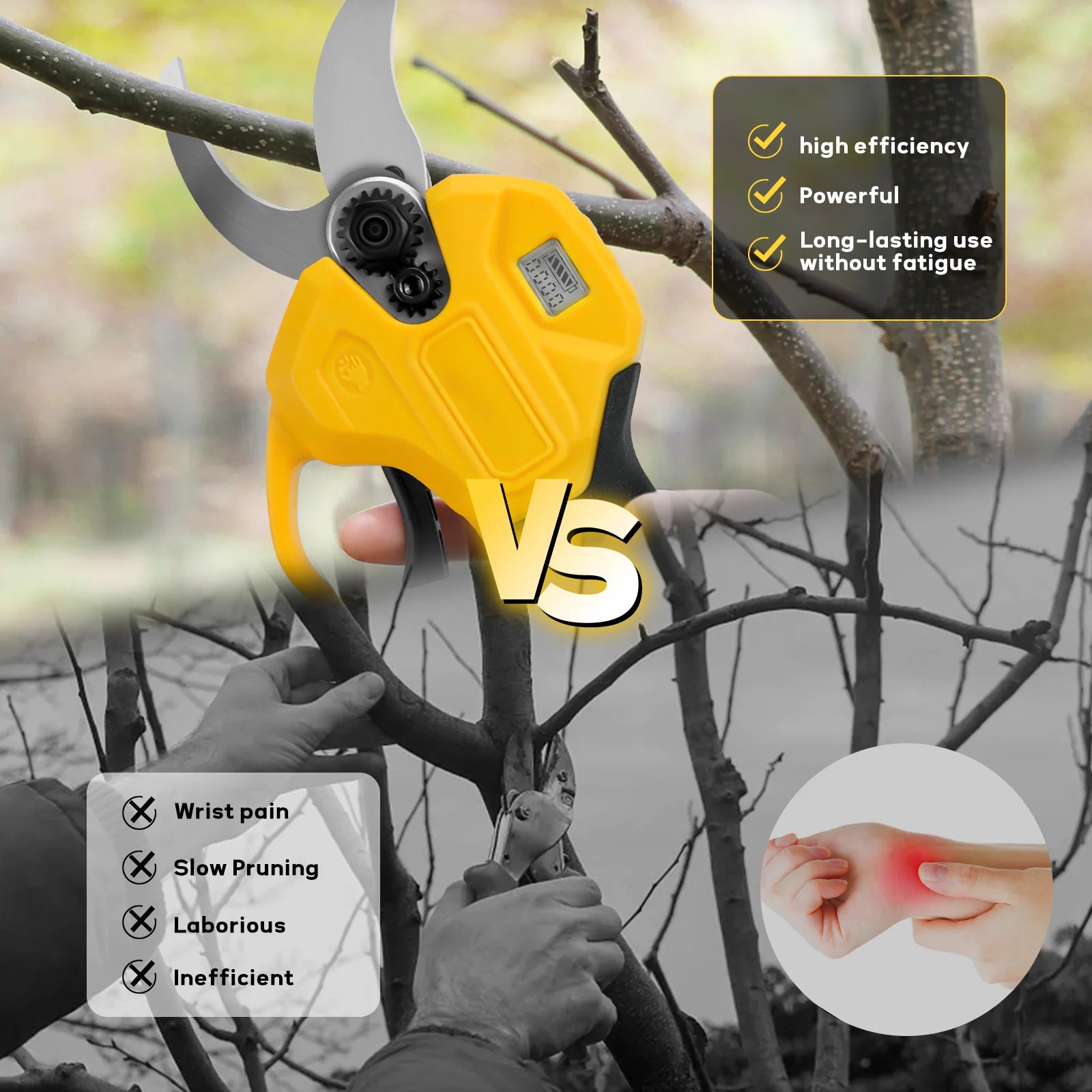 30mm Cordless Electric Pruning Shears – 600W
