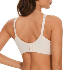 Plus Size Floral Lace Minimizer Bra | Underwire Full Coverage Push-Up Support Breathable