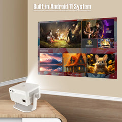 Smart Projector L018 – Native 1080P with 4K Support by Snagg A Projector