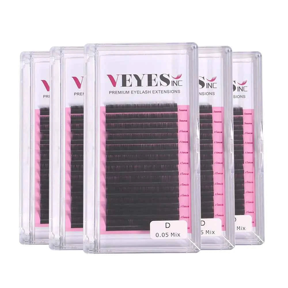 Professional Individual Eyelash Extensions – Classic Soft Matte Black Series