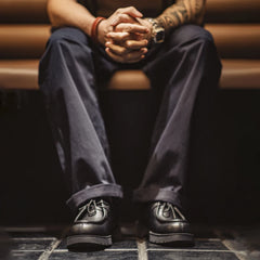 Men’s Vintage Black Derby Shoes by Snagg A Shoes