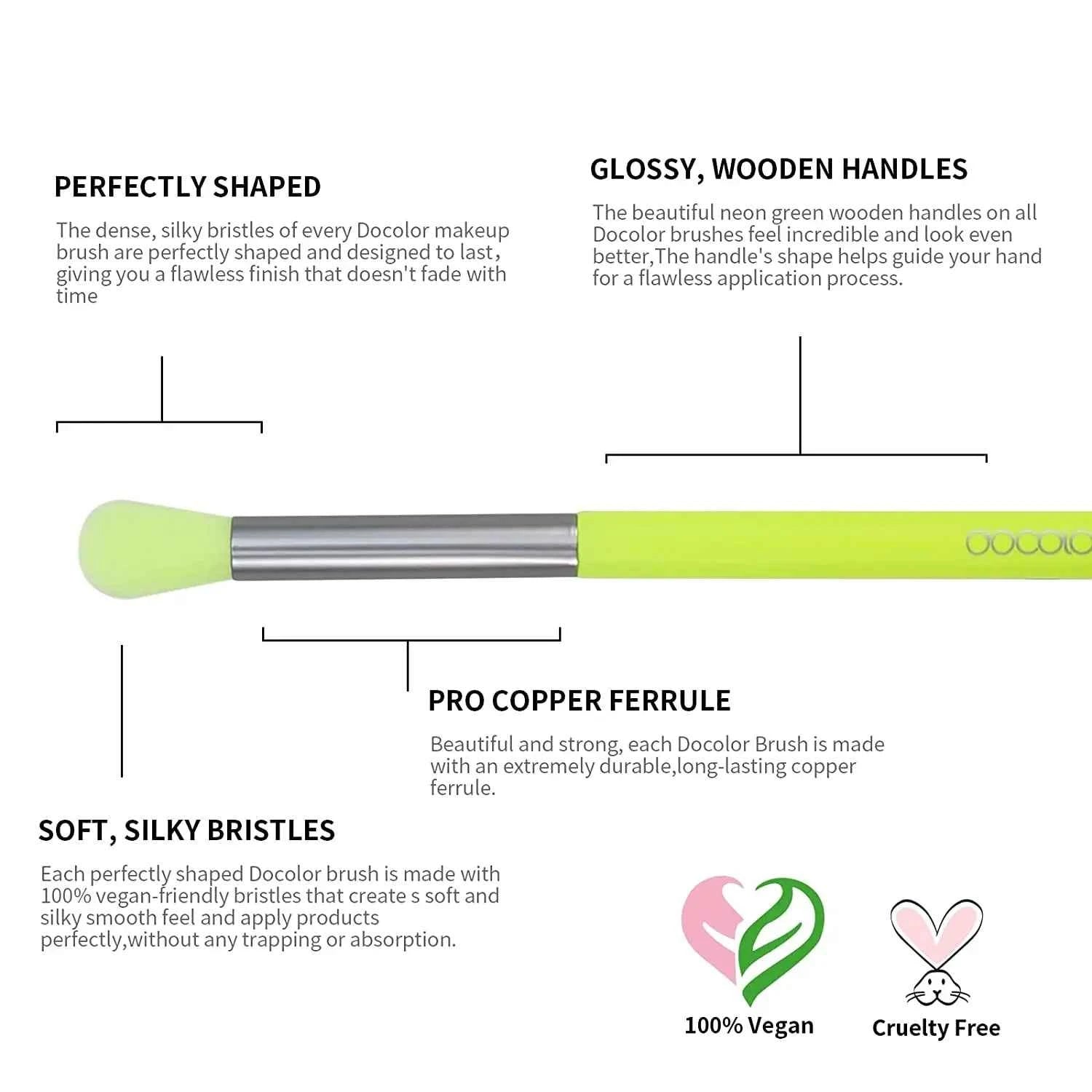 Professional Neon Green Master Series – High-Visibility Precision Makeup Brush Collection