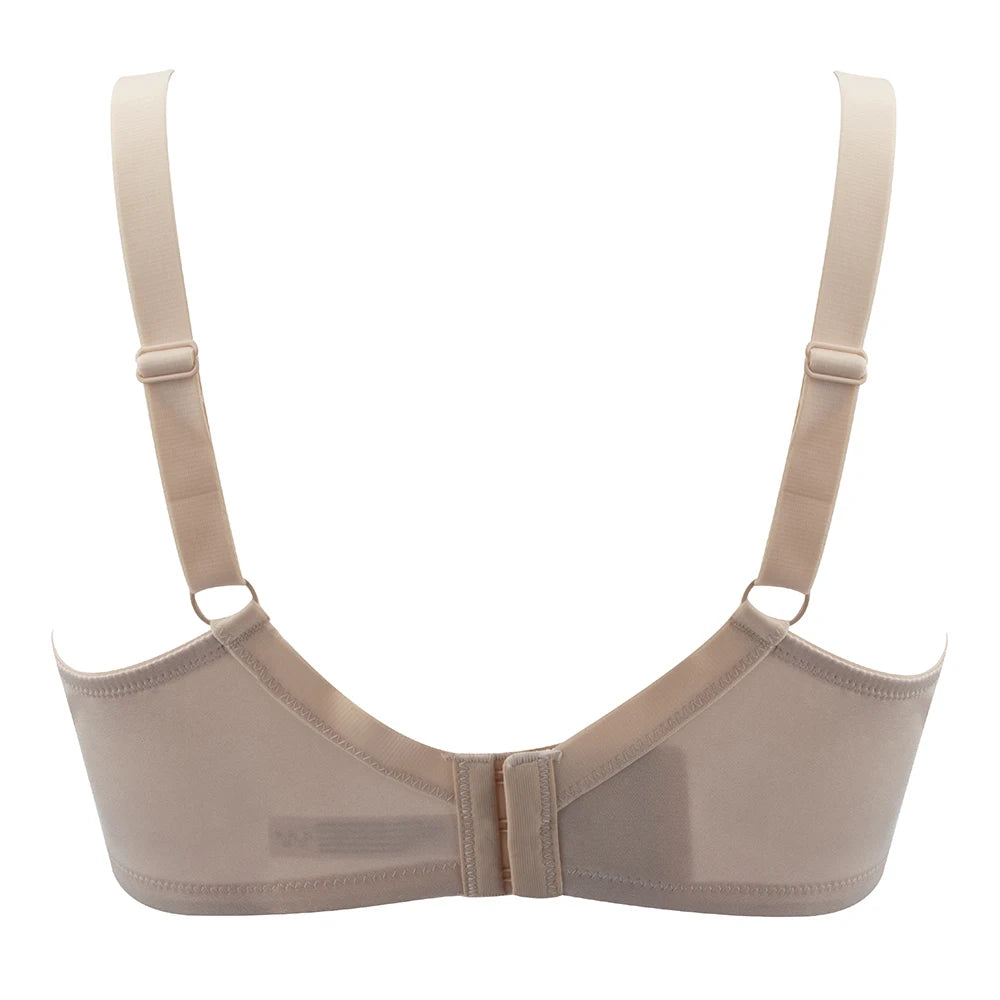 Floral Lace Minimizer T-Shirt Bra | Full Coverage Unlined Non-Padded Everyday Comfort