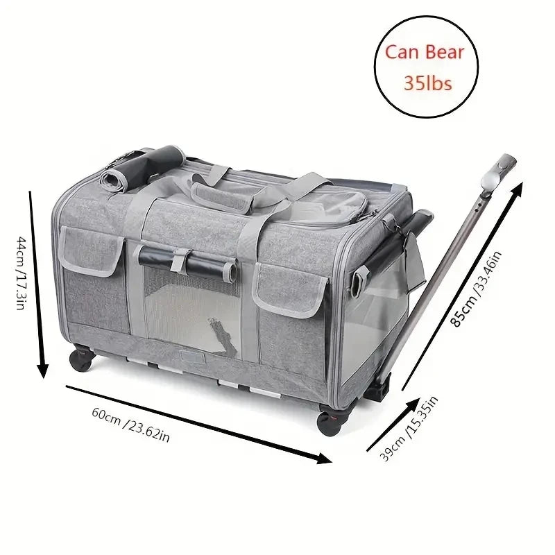 Extra Large Portable Pet Trolley Case by Snagg A Pet Trolley