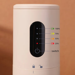 Portable USB Rechargeable Conical Burr Coffee Bean Grinder by Snagg A Grinder