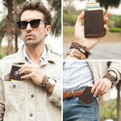 Genuine Leather Magic Wallet by Snagg It Wallet