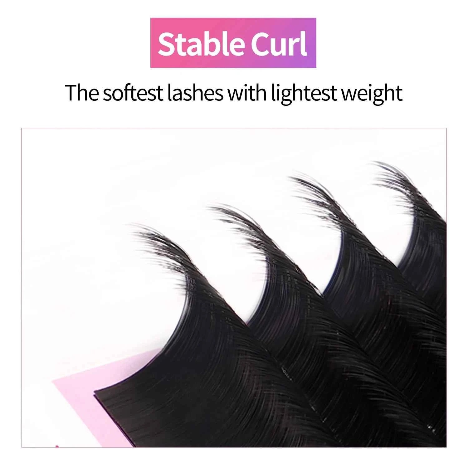 Professional Individual Eyelash Extensions – Classic Soft Matte Black Series