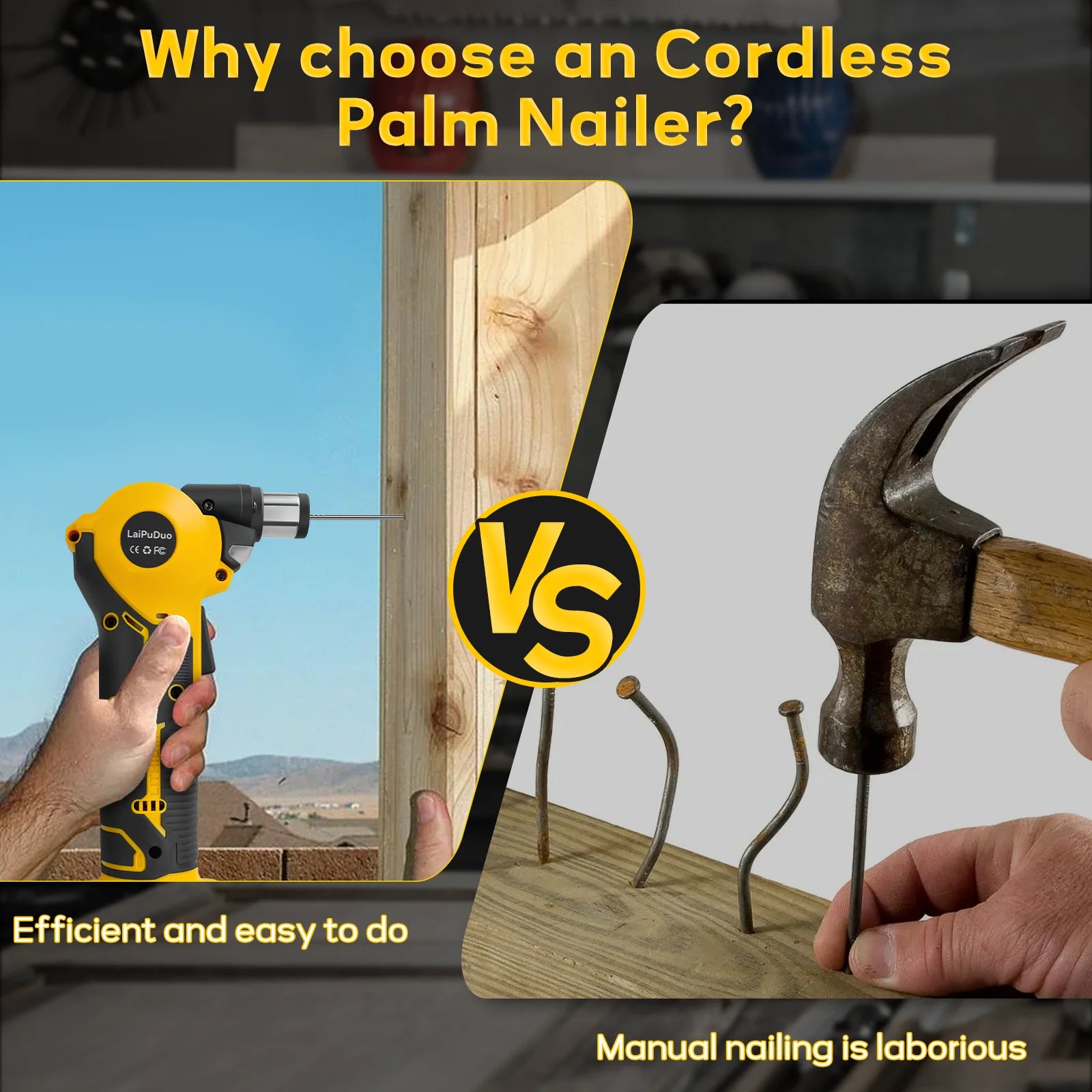 Cordless Palm Nailer & Auto Hammer by Snagg A Palm Nailer