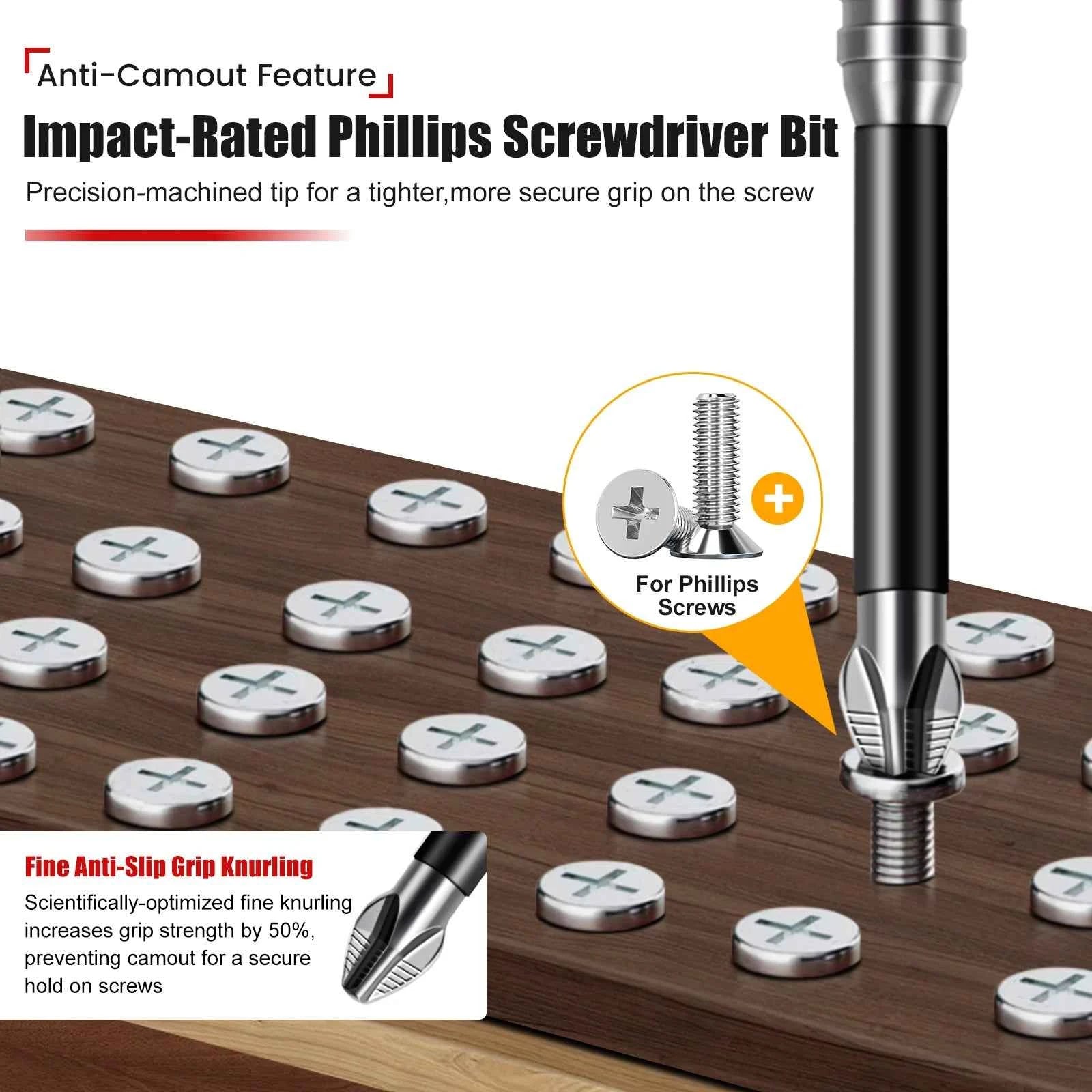 Professional Electrician Bit Set | S2 Steel Anti-Camout & Non-Slip Master Kit