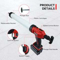 Cordless Caulking Gun 20oz / 600ml by Snagg A Caulking Gun