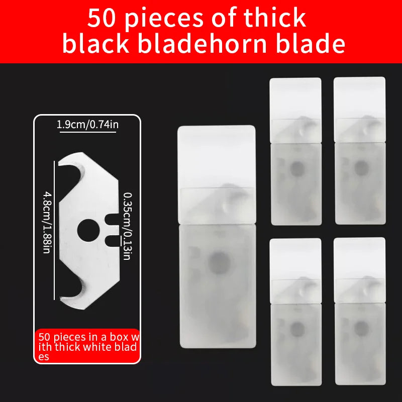 Heavy-Duty Utility Knife Blades (10/30/50 Pack) by Snagg A Blade