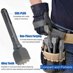 Mini SDS PLUS Concrete Bushing Head | Precision Scabbling & Surface Prep Tool