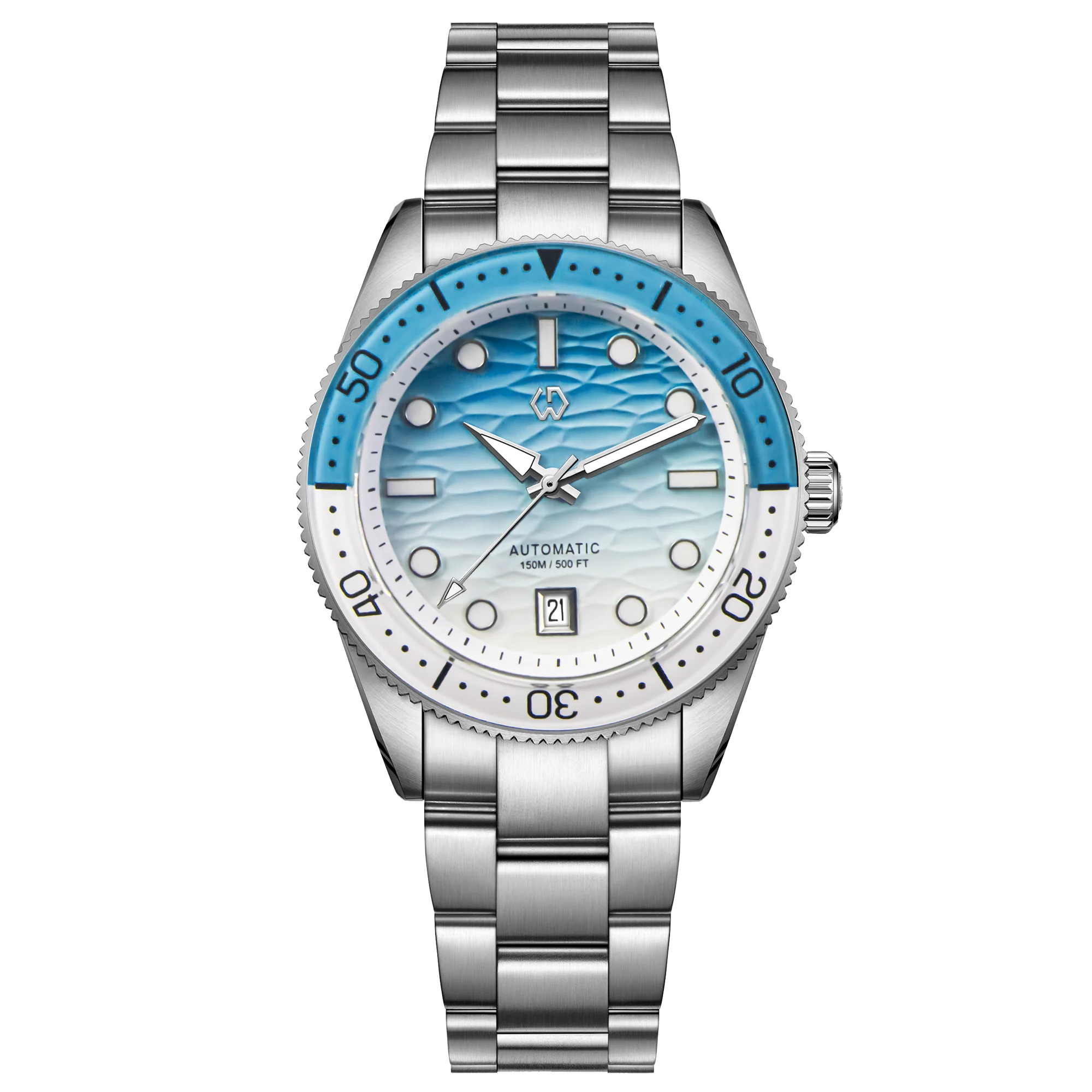 Ocean Blue Automatic Diver’s Watch – Sapphire Glass | 150M Water Resistance - Men’s Watches